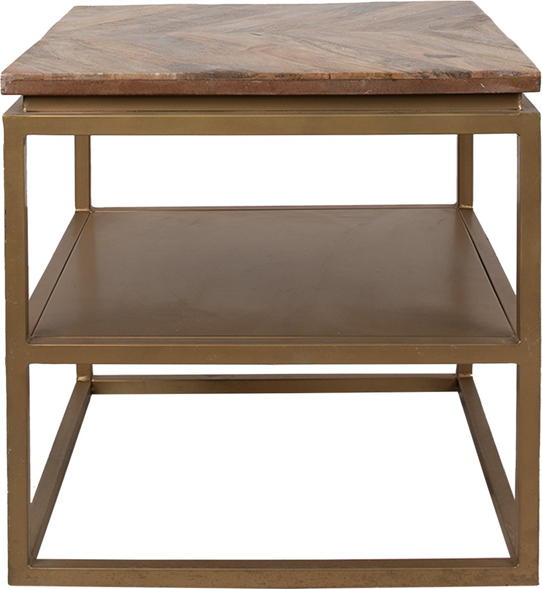 Bijzettafel 51x51x49 cm Bruin Hout