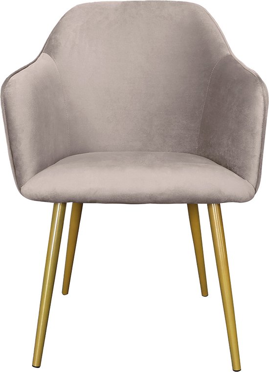 Clayre & Eef Chaise de salle à manger 58x56x83 cm Grijs Fer Textile Chaise  Chaise de... | bol.com