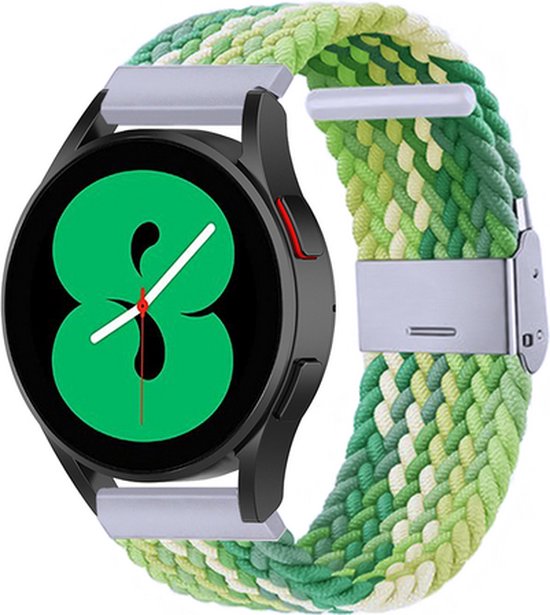 By Qubix Garmin Forerunner 55 - 245 - 645 - Bracelet tressé - Vert - vert clair