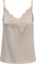 Only Top Onlvictoria Sl Lace Mix Singlet Wvn 15287104 Creme Dames Maat - S