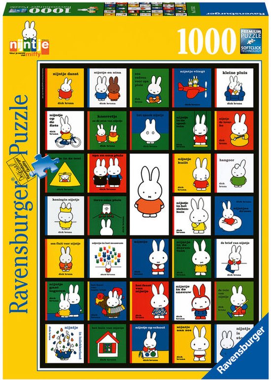 Ravensburger puzzel nijntje Bookcovers - Legpuzzel - 1000 stukjes | bol.com