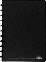 Atoma meetingbook, ft A4, zwart, geruit 5 mm 9 stuks