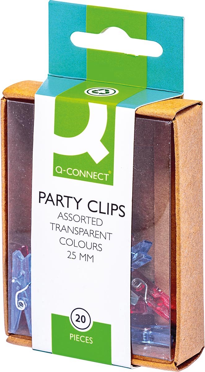 Q-CONNECT wasknijper, mini, 25 mm, doos van 20 stuks 10 stuks