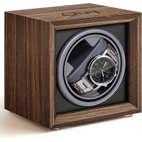 Olvy Watchwinder Wood - Remontoir pour montres - Remontoir automatique pour montres - Boîte à montres