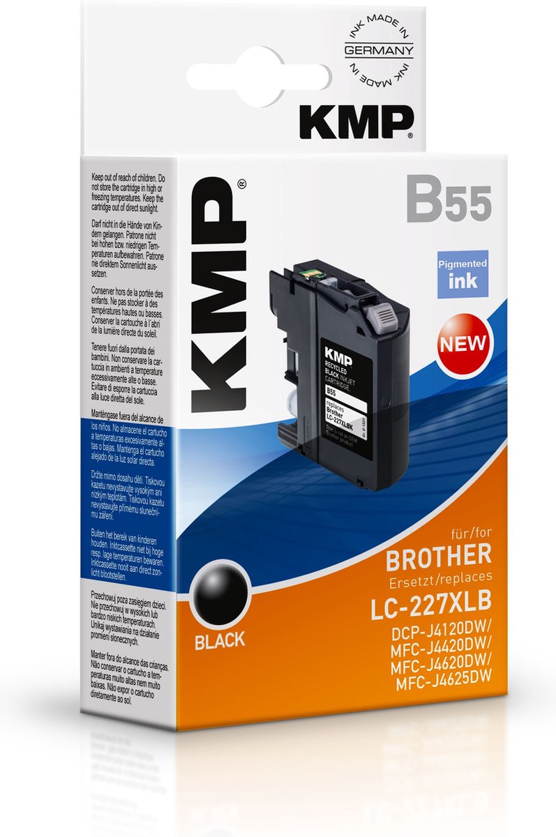 KMP LC227XLBK inktcartridge Zwart
