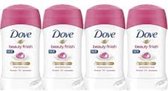 Dove Deodorant Stick Beauty Finish - 4 x 40 Gram