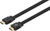 Manhattan 355643 HDMI-kabel HDMI Aansluitkabel HDMI-A-stekker, HDMI-A-stekker 10.00 m Zwart Afgeschermd (dubbel), Plat,