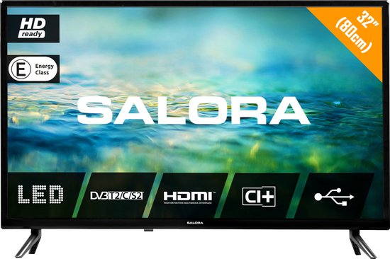 Salora 32LTC2100 - Televisie - LED - HD - 32 Inch - HDMI - DVB-C-T2-S2