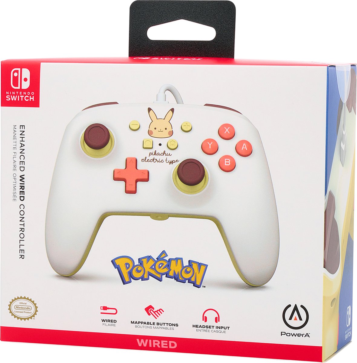 PowerA Geavanceerde Bedrade Controller - Nintendo Switch - Pikachu Electric Type – foto 8