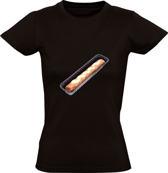 Frikandel met mayo Dames T-shirt | snack | friettent | frietbar | horeca |  frietpan |... | bol