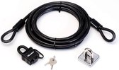 Master Lock 8271EURDAT Stalen kabel hangslot en anker - 4,5m x 10mm