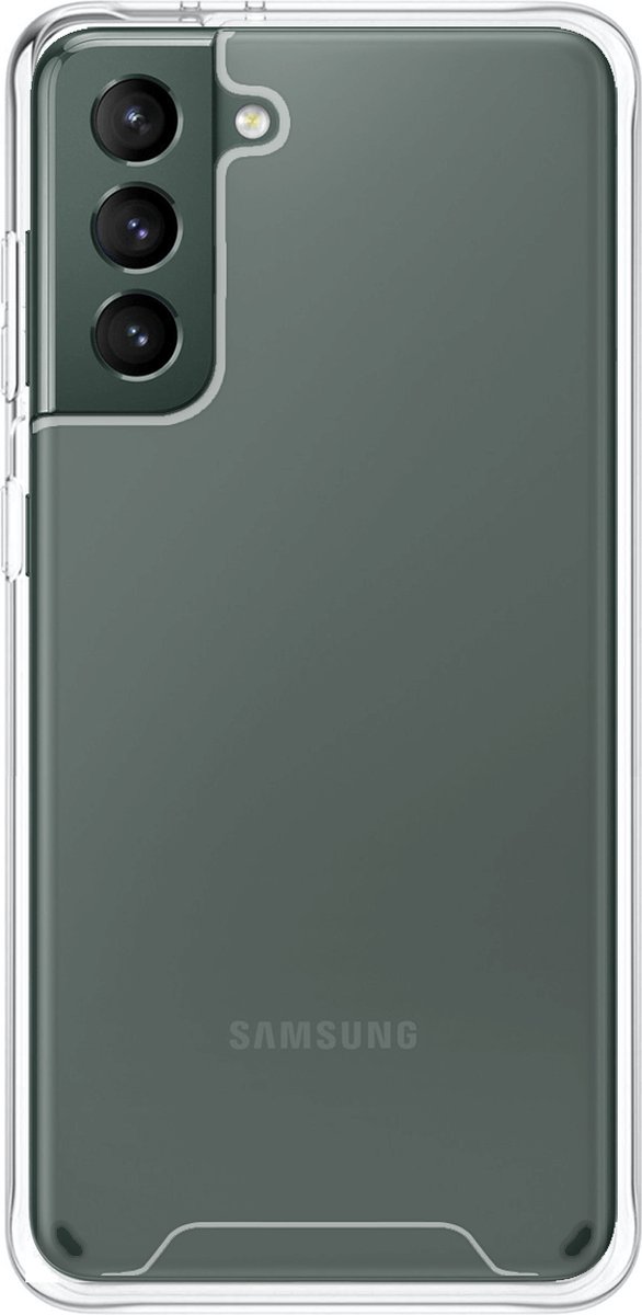 Telefoonglaasje Hoesje Geschikt voor Samsung Galaxy S22 Plus - PVC met TPU randen - Transparant - Beschermhoes - Case - Cover