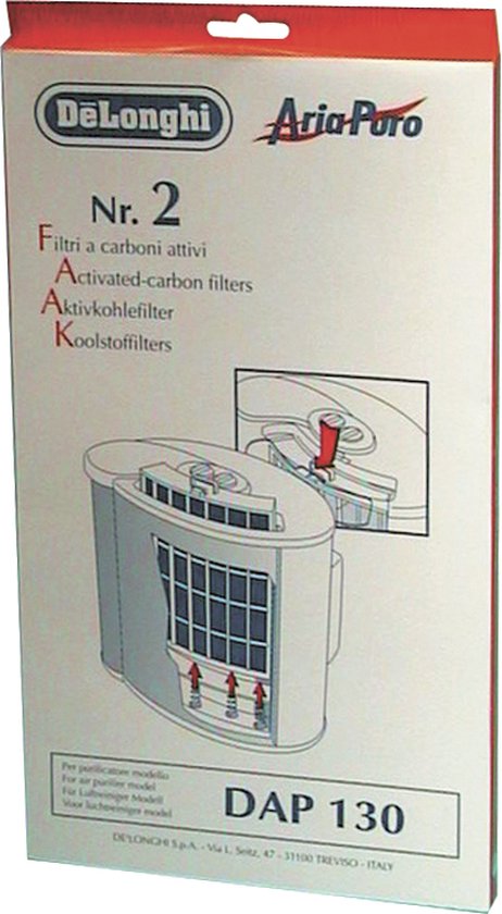 Koolstoffilter voor DeLonghi Air purifier DAP 130 luchtfilter | bol.com