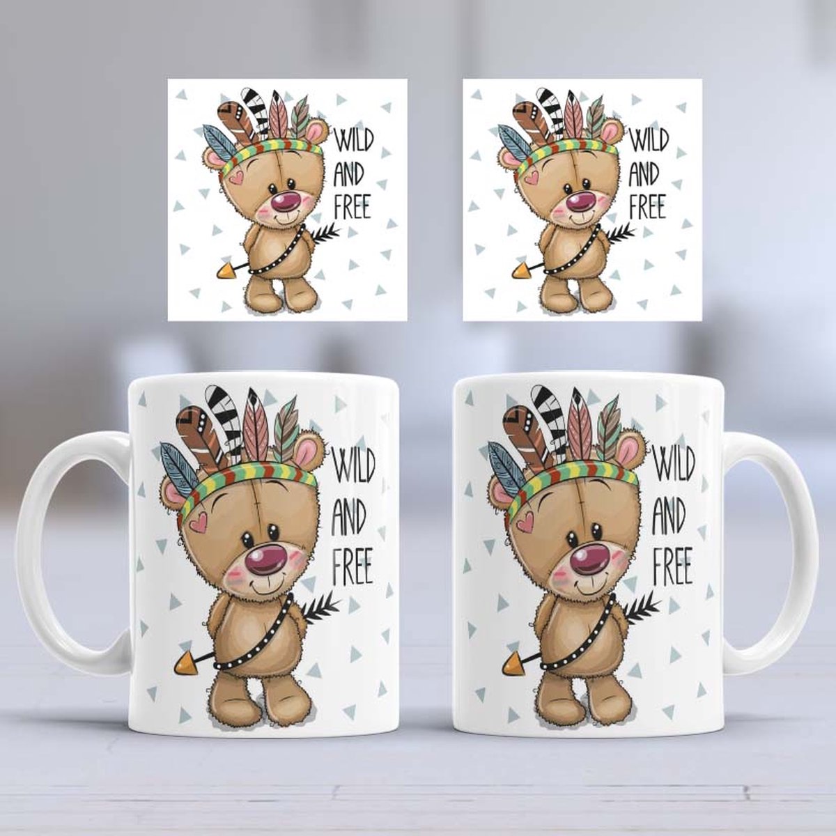 Mok Lief Beertje - Cute Bear - Liefde - Be Wild