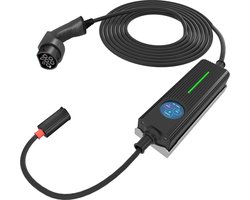 Besen Slimme Mobiele Laadstation met LCD - ondersteuning voor 1 en 3 fase tot max 16 kW - 6 verwisselbare stekkers