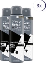 Dove Men+Care Deodorant Spray Invisible Dry - Voordeelverpakking 3 x 150 ml