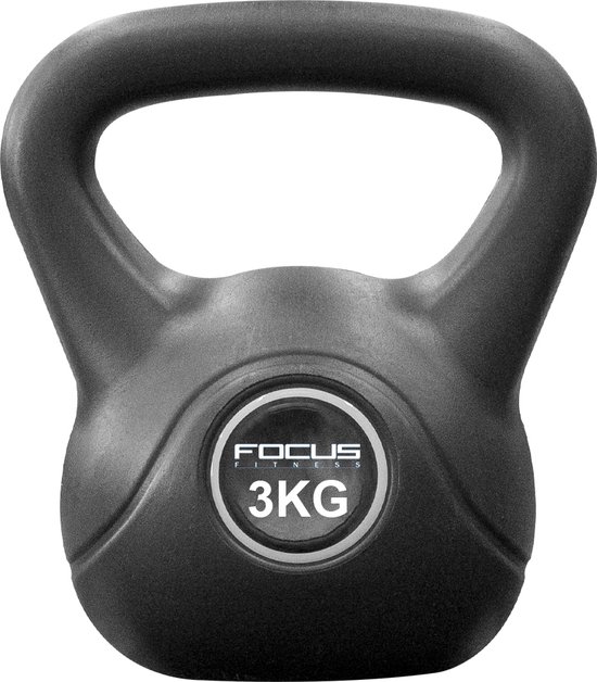 Focus Fitness - Kettlebell - 3 KG - Cement - Gewichten