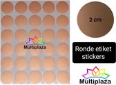 Ronde stickers etiketten "MULTIPLAZA" - 20mm ●METALLIC-BRONS● 18 x 30 etiketten (540) - archiveren - opvallen - universeel - markeren - organiseren - hobby - knutselen - feest