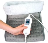 voetenwarmer - elektrische voetverwarming \ massage voetwarmer, warmte en ontspanning voor gestreste voeten met zachte teddyvoering