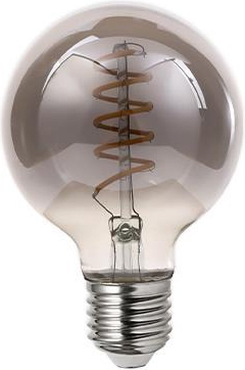 E27 filament lamp - Dimbaar + Smokey - Extra warm wit - 250 Lumen - 4W - G80