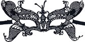 Miresa - Masker Vlinder - Pride Masker - Gala Verkleedmasker Vrijgezellenfeest - Sexy - Zwart - Kant - MM015