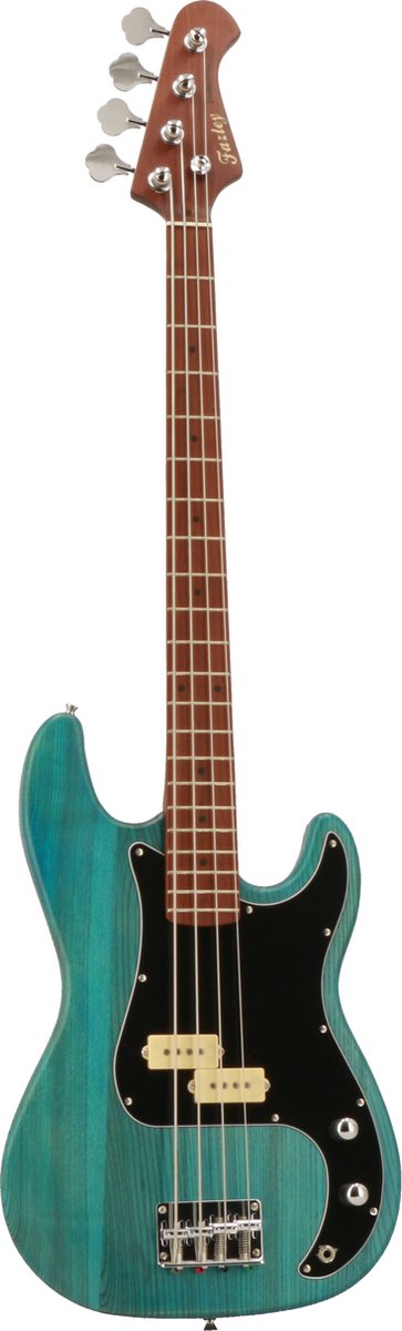 Fazley Outlaw Series Peacemaker Plus Blue elektrische basgitaar met gigbag