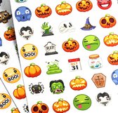 6 Stickervellen Halloween Emoji - Halloween Stickers - Halloween Versiering - Halloween Traktatie - Halloween Uitdeelcadeautje - Knutselen Kinderen - Emoticons Halloween - Knutselen Halloween - Emoji Stickervellen - Knutselen Meisjes - Emoji Stickers
