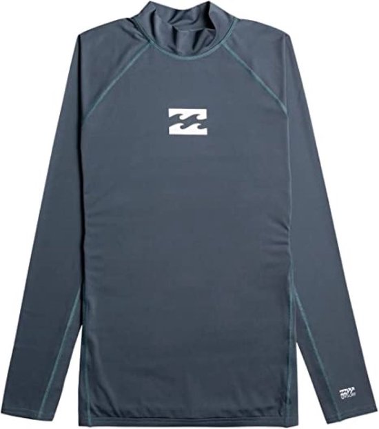 Billabong - UV-Rashguard voor mannen met lange mouwen - Waves All Day - UPF50+ - Grijs - maat M