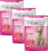 K9 Laboratories - Maag & Darm - Supplement - voor honden - Trio pak - 180 stuks - tegen braken - diarree - buikpijn - jeuk - ondersteunt darmflora en spijsvertering - hond darmflora