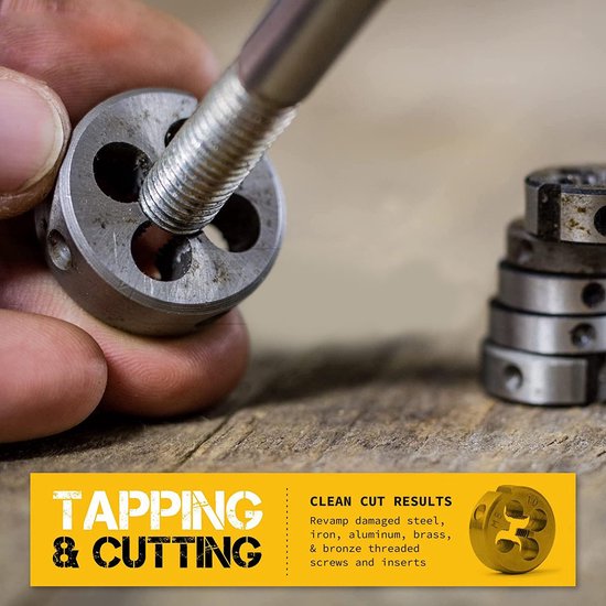 40Delige Metrische Tap en Gereedschapsset Taps Toelopende & Plug