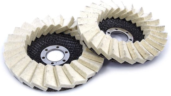2 pièces 125 mm lamelles Disque de polissage pour meuleuse d'angle