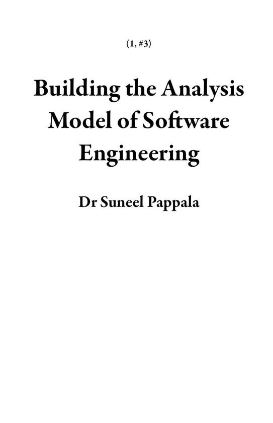 1 3 Building the Analysis Model of Software Engineering (ebook), Dr