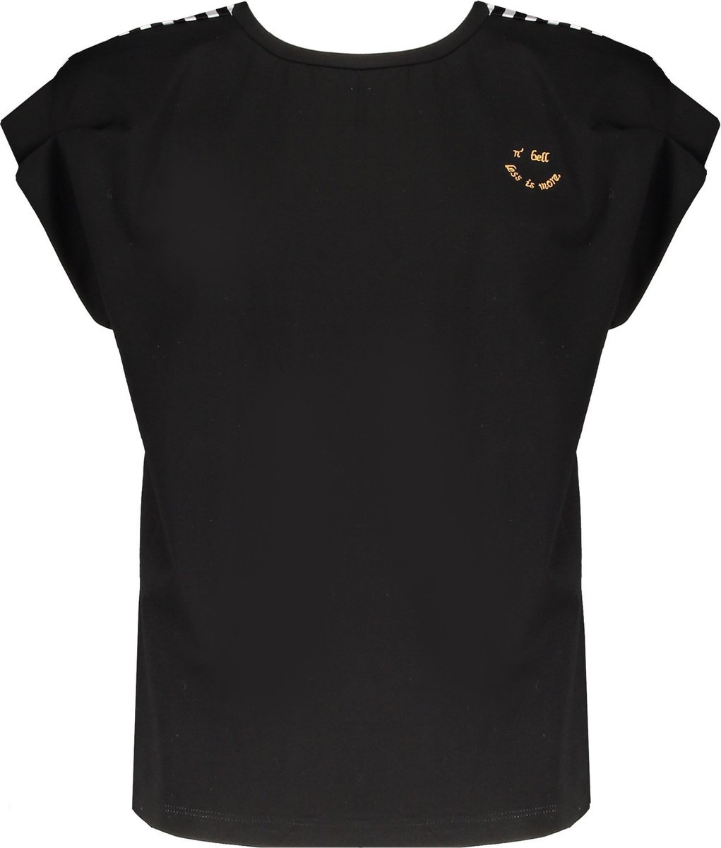 NoBell Meisjes t-shirt - Kuy - Jet zwart