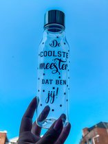 Waterfles Coolste Meester - waterfles - drinkfles - kado meester - juffencadeau - leraar