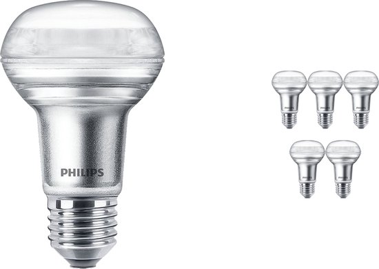 Voordeelpak 6x Philips Corepro LEDspot E27 R63 3W 210lm 36D - 827 Zeer Warm Wit | Vervangt 40W.