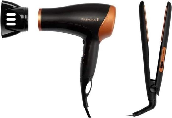 Giftpack haardroger & stijltang Remington D3012GP