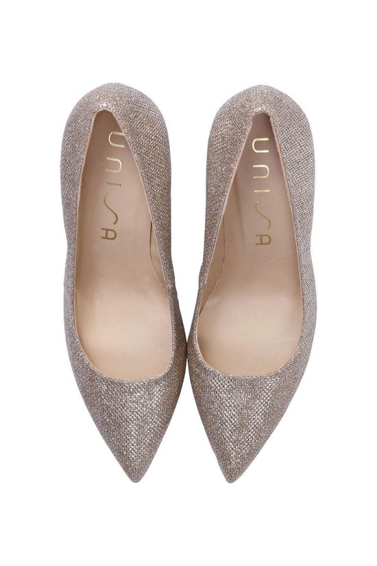 Unisa Vrouwen Pumps Tola glit - Goud - Maat 38 | bol.com
