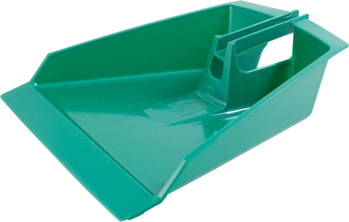 Goedkoopste Sorex Vuilblik voor buiten - groot - kunststof - 42 x 40 cm - groen - stoffer en blik