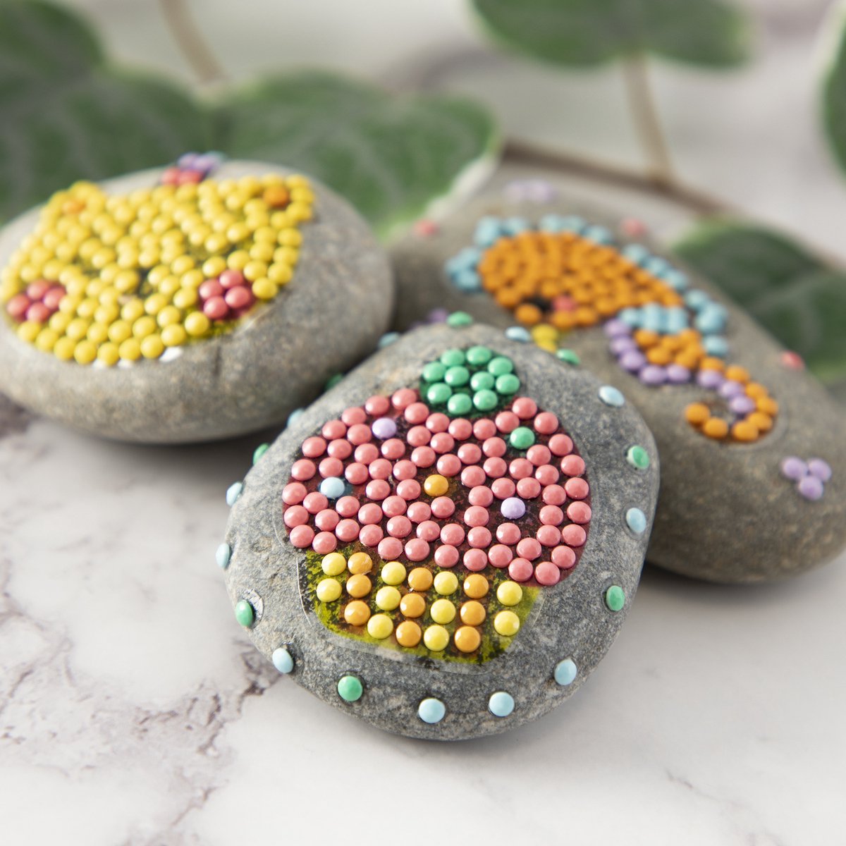 Grafix Diamond Painting & Rock Painting Set - Verrijk je Creativiteit met Betoverende Glinsterende Stenen - Voor jong en oud - Creatief speelgoed — afbeelding 3