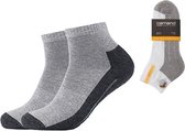 CAMANO Quarter Pro Tex function sokken 2 PACK Grijs Mix 35/38 Badstof zool zonder knellende elastiek wandelsokken sportsokken werksokken
