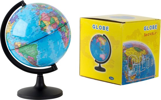 Tirelire pour enfant - Globe/ Globe / La Terre - Sur pied - Dia 14 cm | bol