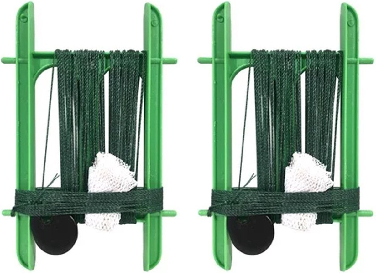 Gebro Lijn Krabhengel / vishengel voor krabbetjes - 2x - groen - 13 m
