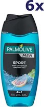6x Palmolive Douchegel Men - Revitalising Sport 250ml