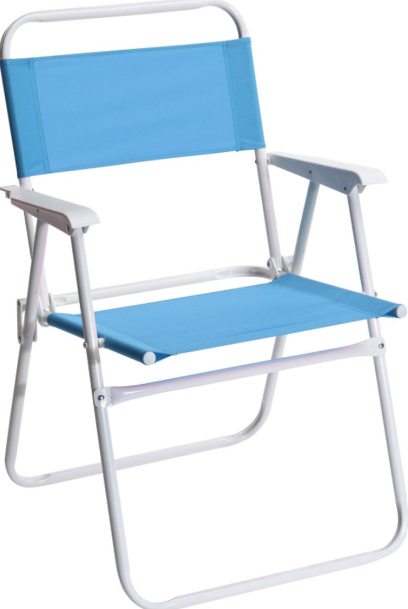 Strandstoel Opvouwbaar - Blauw - 50x54x79cm