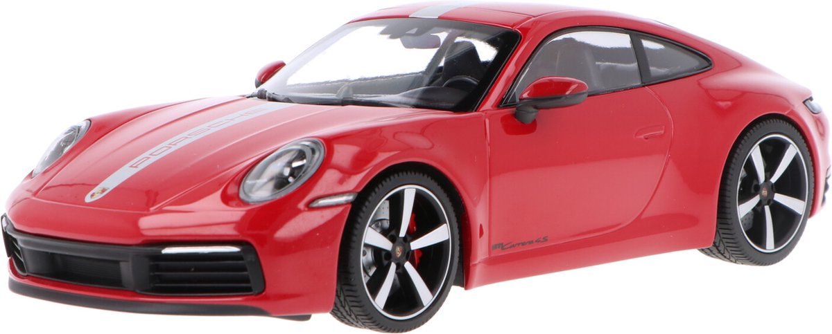 PORSCHE 911 TURBO S ROUGE 2020 MINICHAMPS 1/18°