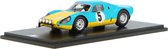 Het 1:43 Diecast-model van de Porsche 904 GTS #5 Winnaar van de Rally D Elbeuf van 1967. De bestuurder was P. Farjon. De fabrikant van het schaalmodel is Spark.Dit model is alleen online beschikbaar