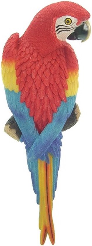 Grande Figurine Perroquet Ara En Métal Pour Décoration Murale Extérieure Jardin Ou Intérieur