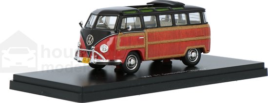 Volkswagen T1 Samba-Bus Woody Voiture miniature à l'échelle 1:43