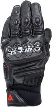 Dainese Carbon 4 Short Leather Gloves Black Black S - Maat S - Handschoen