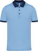 Herensportpolo 'Proact' met korte mouwen Sky Blue/Sporty Navy - XS